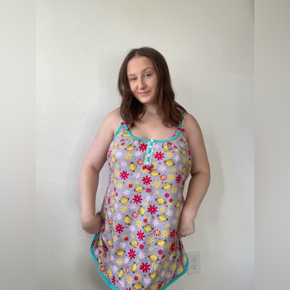 Little Miss Retro Floral Lace Sleepwear Dress